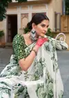 White Special By Kashvi Dull Moss Daily Wear Sarees Wholesale Shop In Surat	